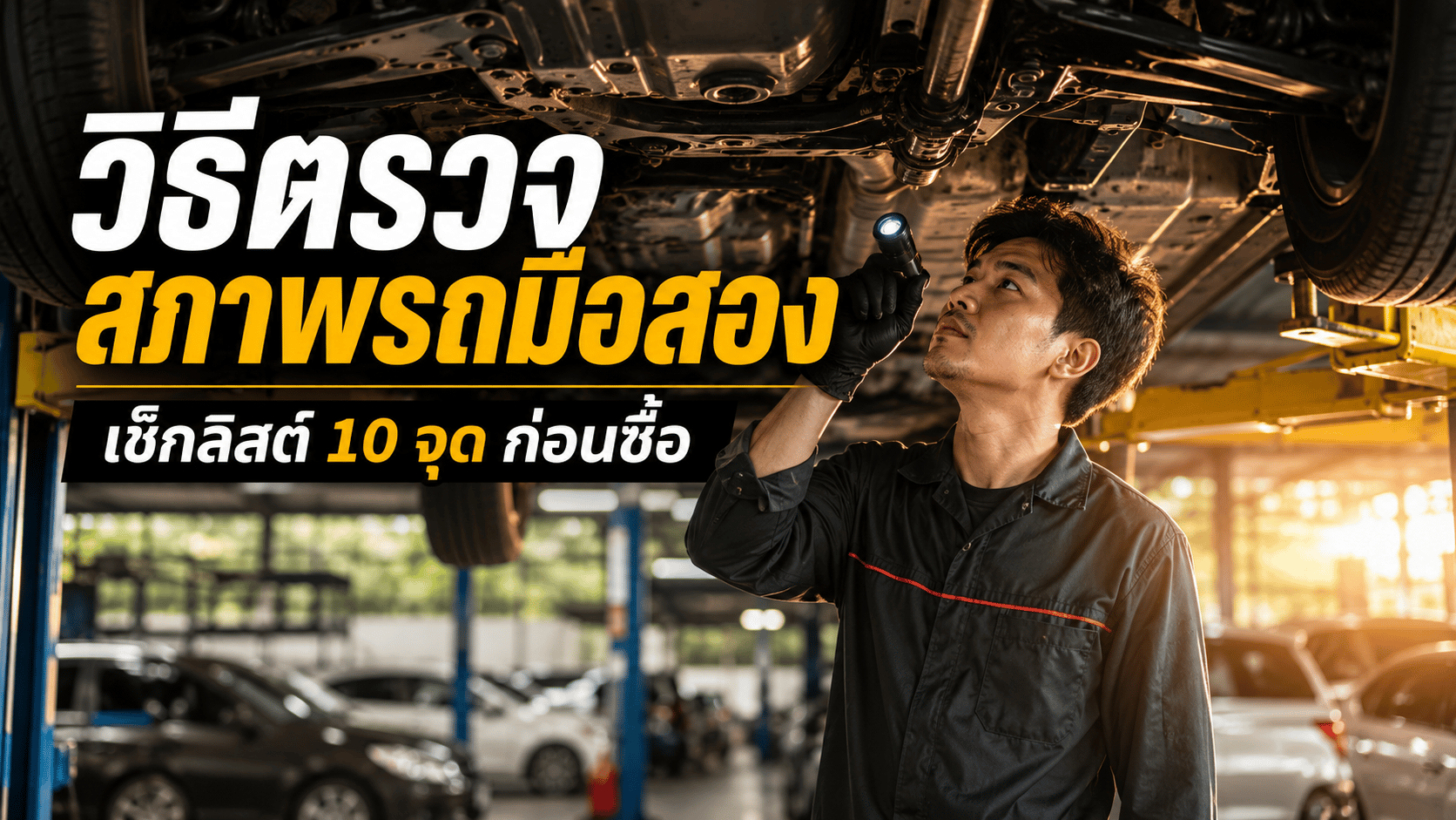 วิธีตรวจสภาพรถมือสองก่อนซื้อ: เช็กลิสต์ 10 จุด ไม่โดนหลอก